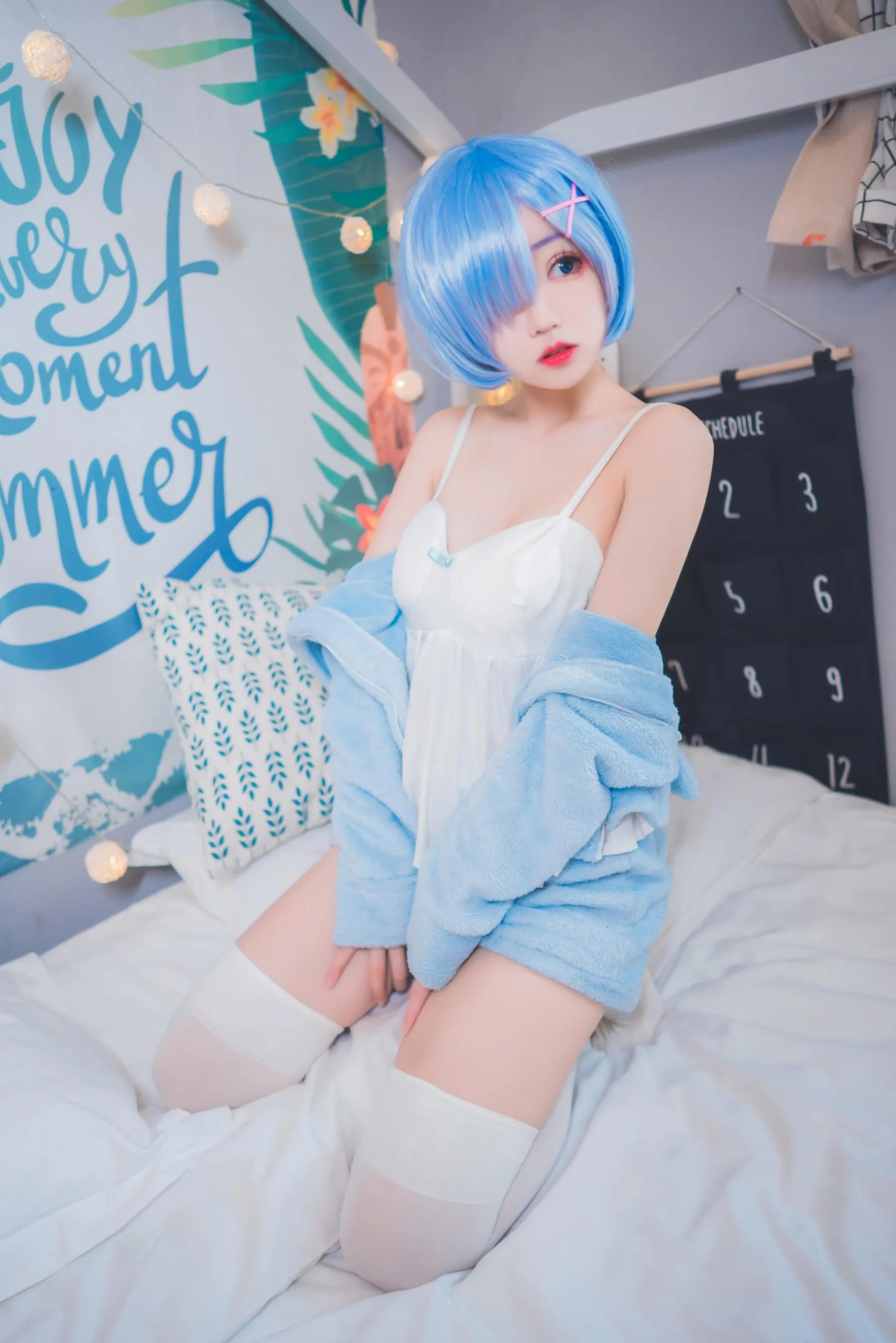 猫君君_MaoJun – NO.23 雷姆猫耳睡衣 [29P]插图8